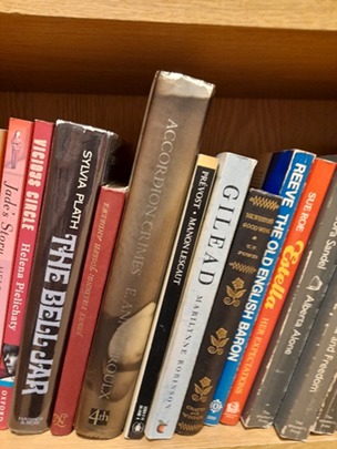 Books on shelf